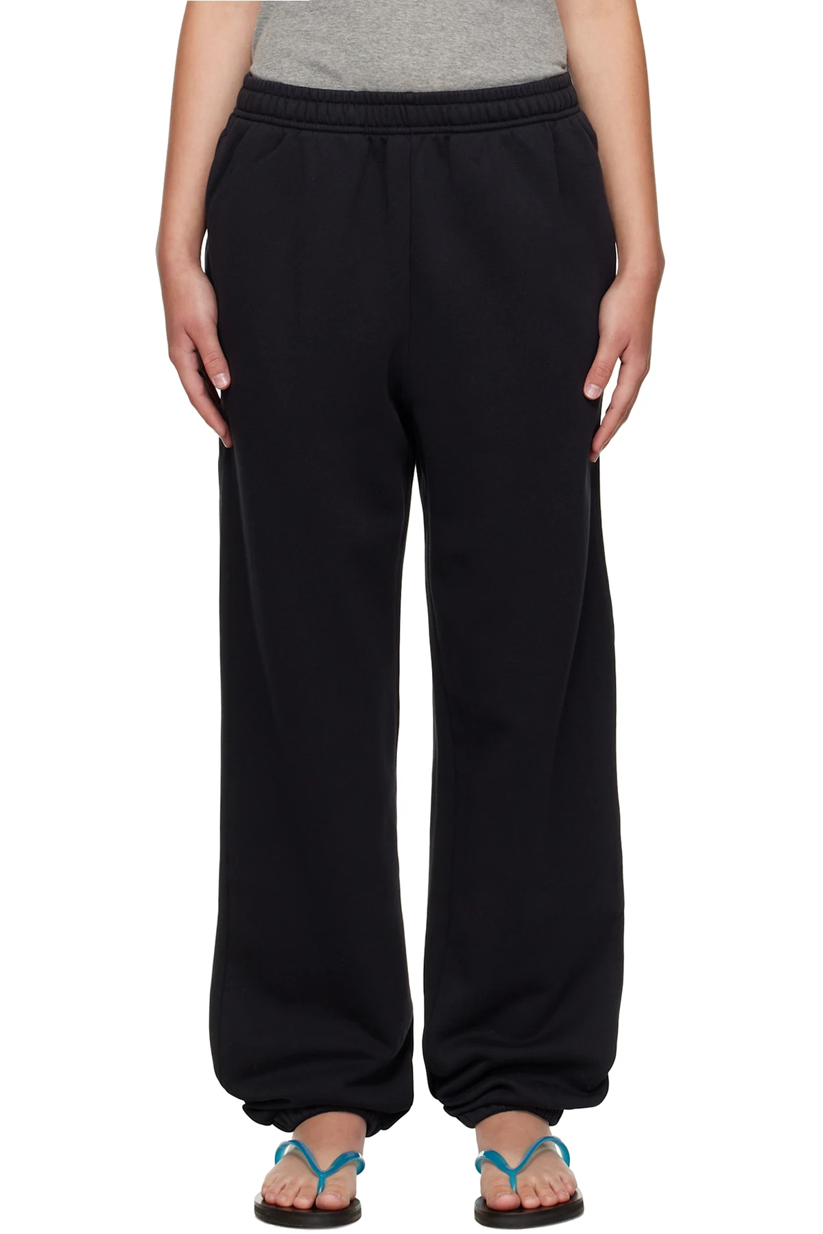 Black Cotton Sweatpants