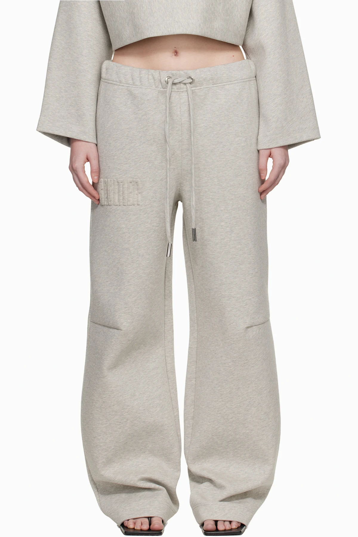 Gray 'The Embossed Gaultier' Lounge Pants