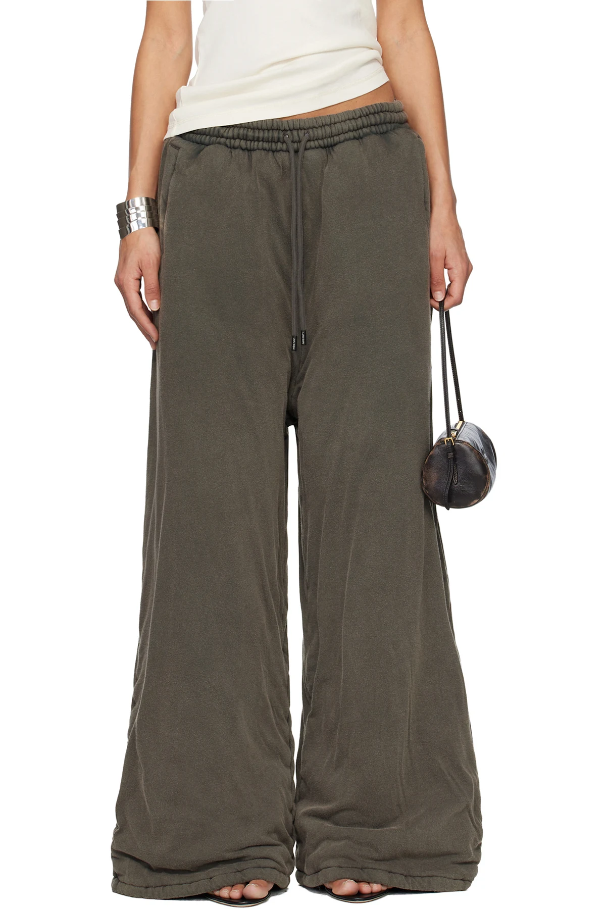 Gray Wadded Bontans Sweatpants