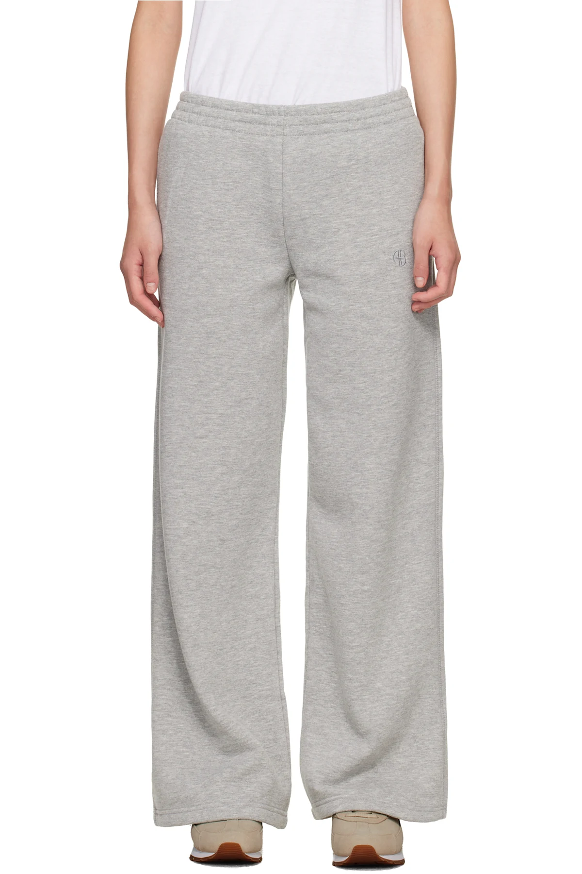 Gray Kacey Monogram Sweatpants
