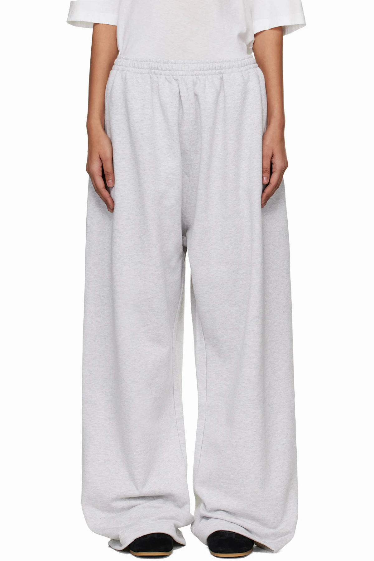 Gray Fleece Logo Sweatpants