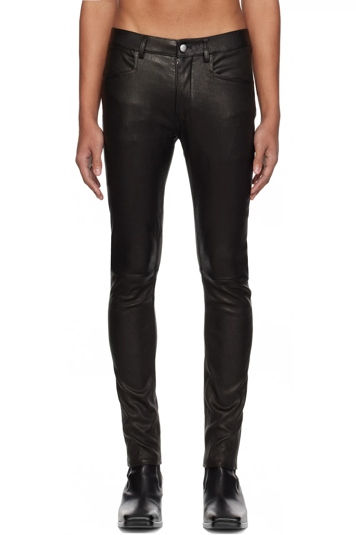 Black Temple Tyrone Leather Pants