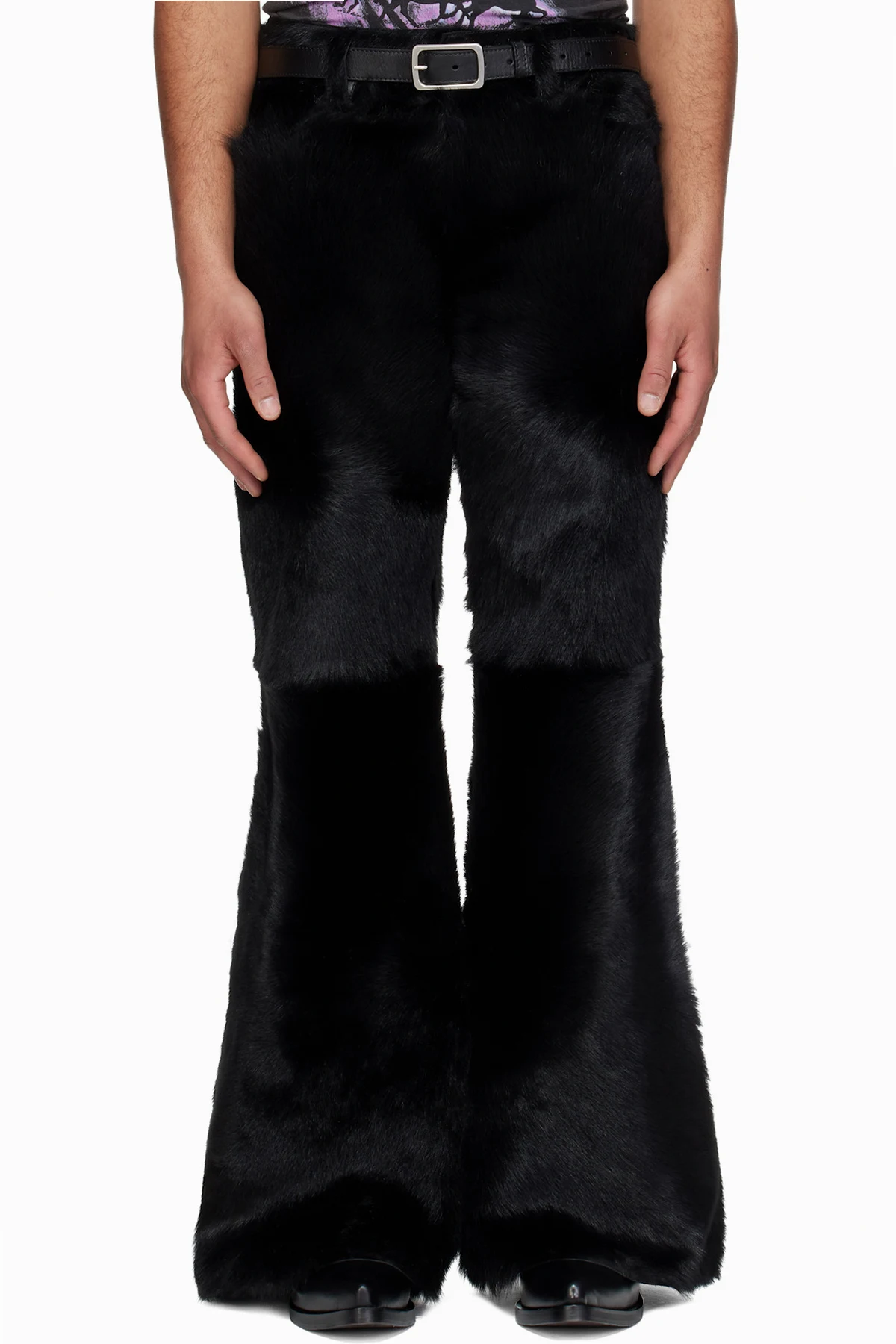 Black 'Year of the Horse' Pony Phat XL Leather Trousers