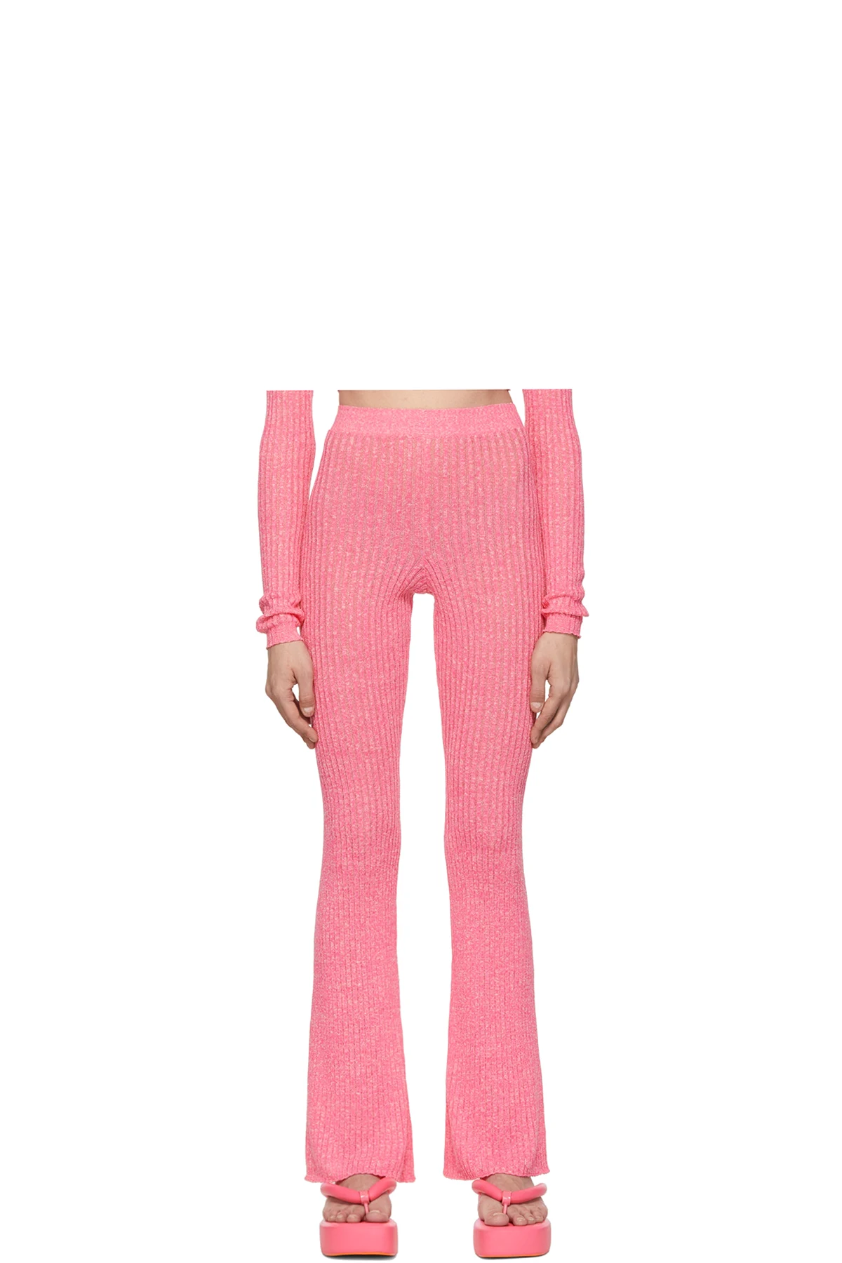 Pink Linen Lounge Pants