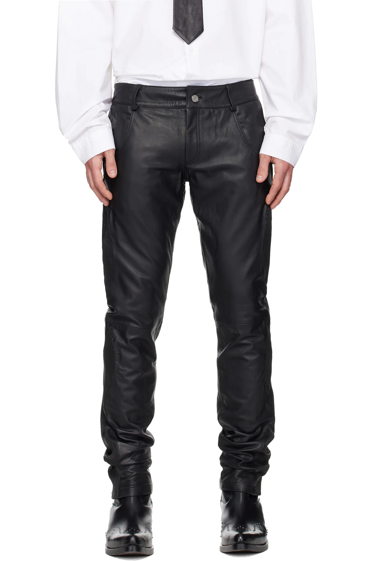 Black Tide Leather Pants