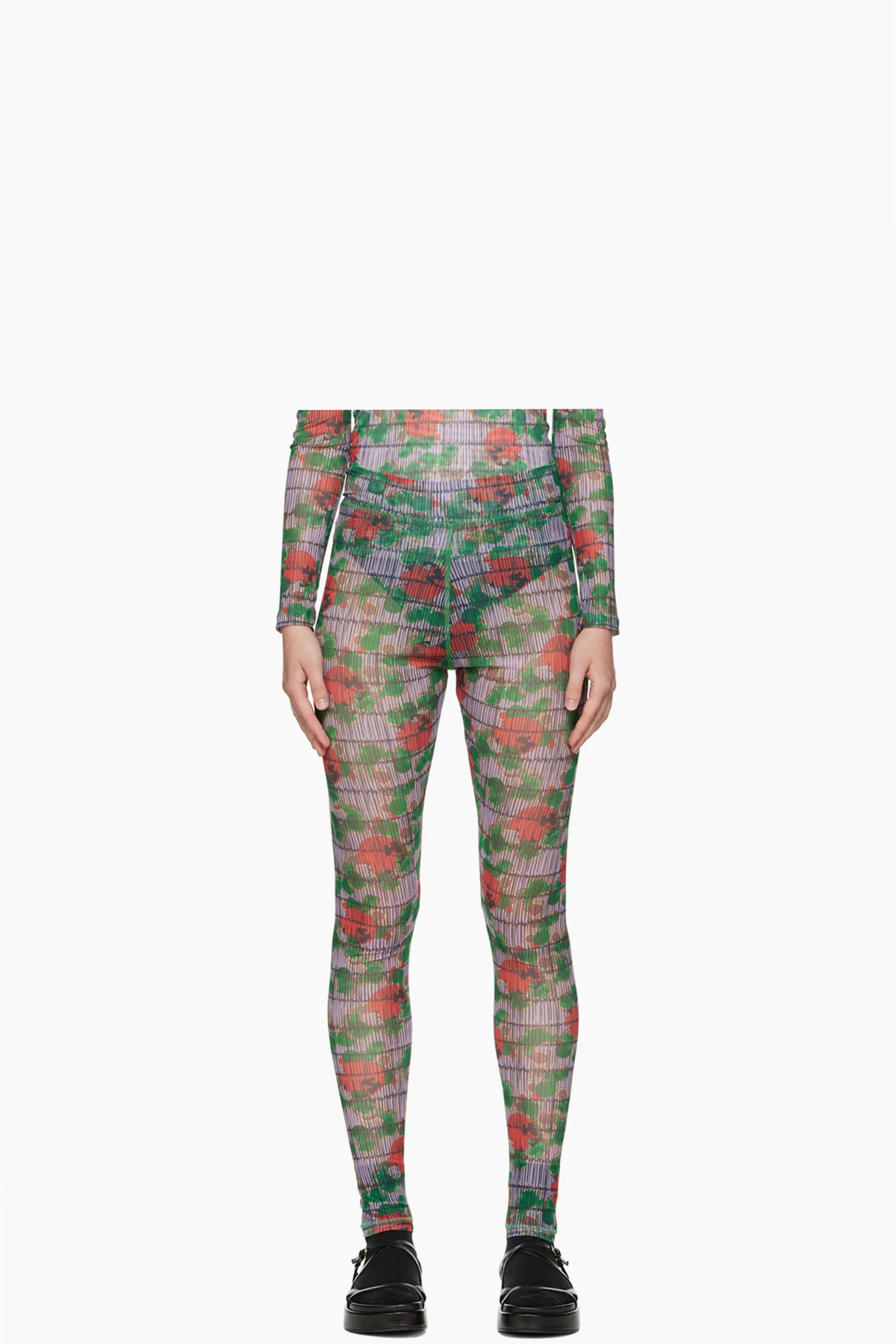 Purple Polka Dot Leggings