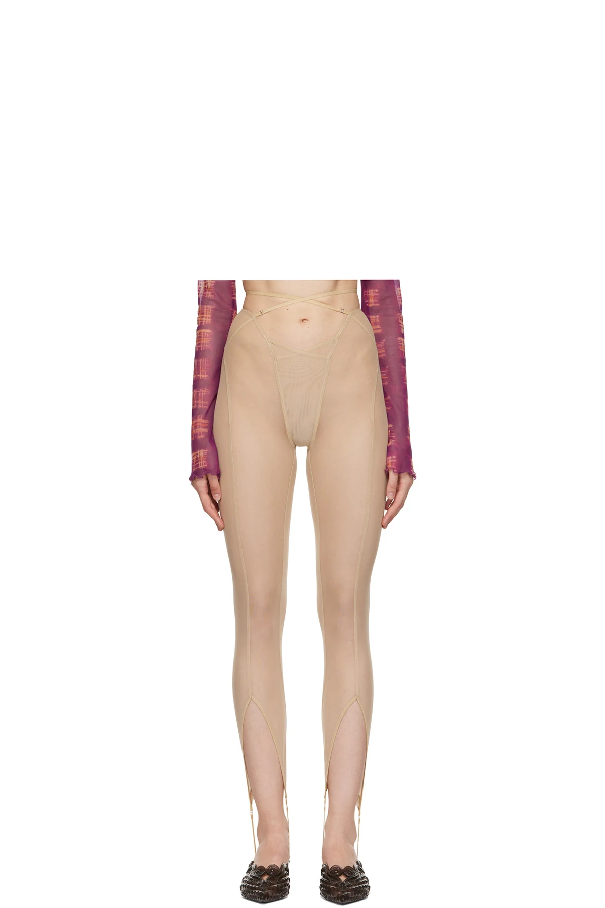 Beige Celest Leggings