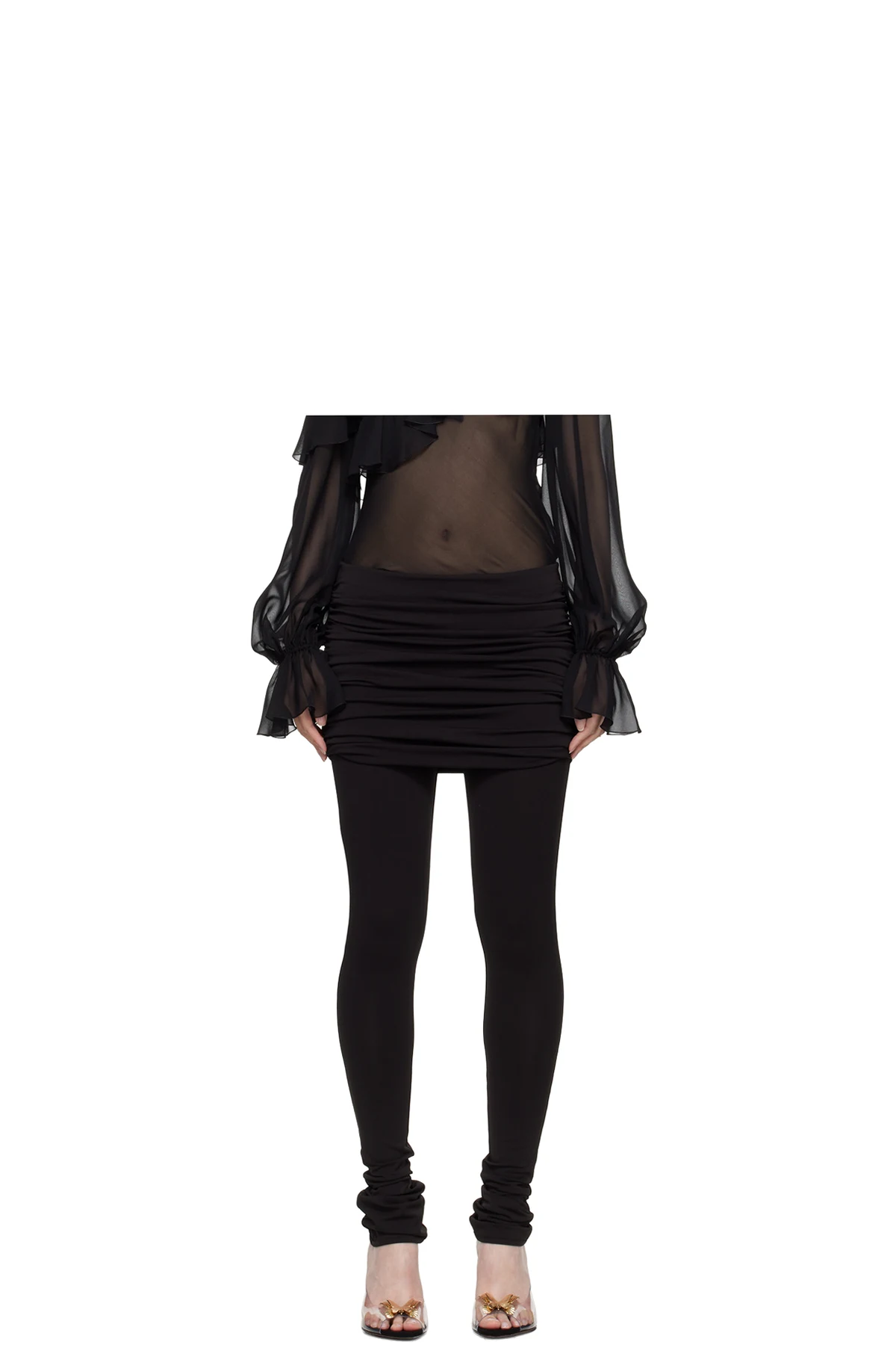 Black Layered Leggings