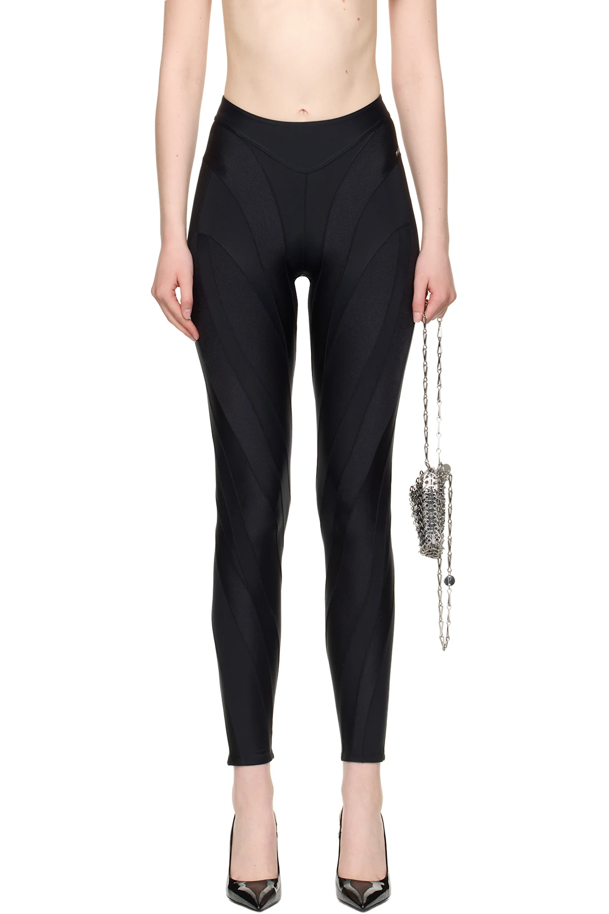 Black Spiral Leggings