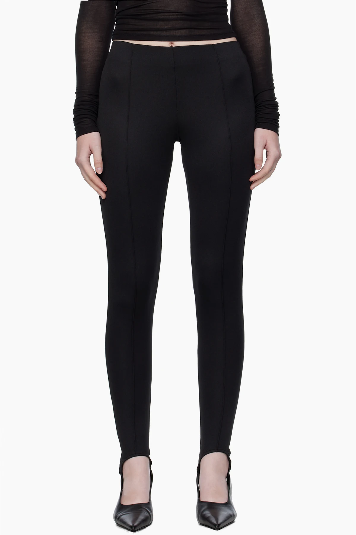 Black Caserta Stirrup Leggings