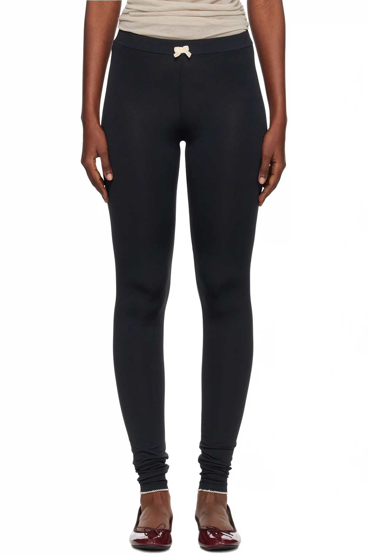 Black Jersey Leggings