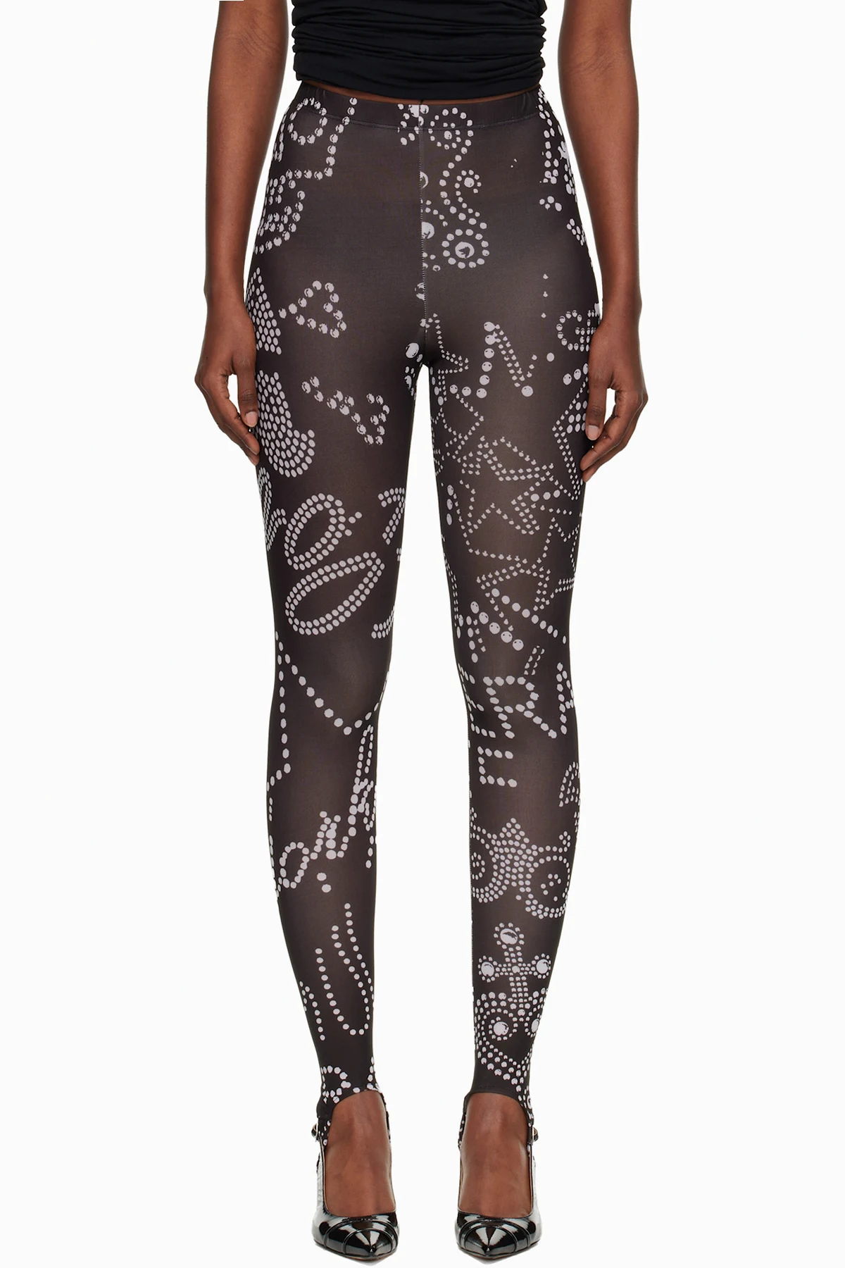 Black Rhinestuds Leggings