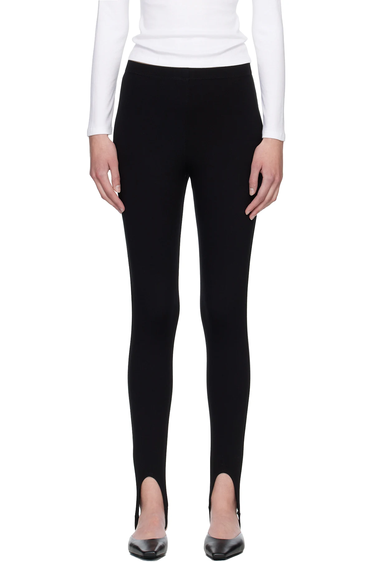 Black Rio Stirrup Leggings
