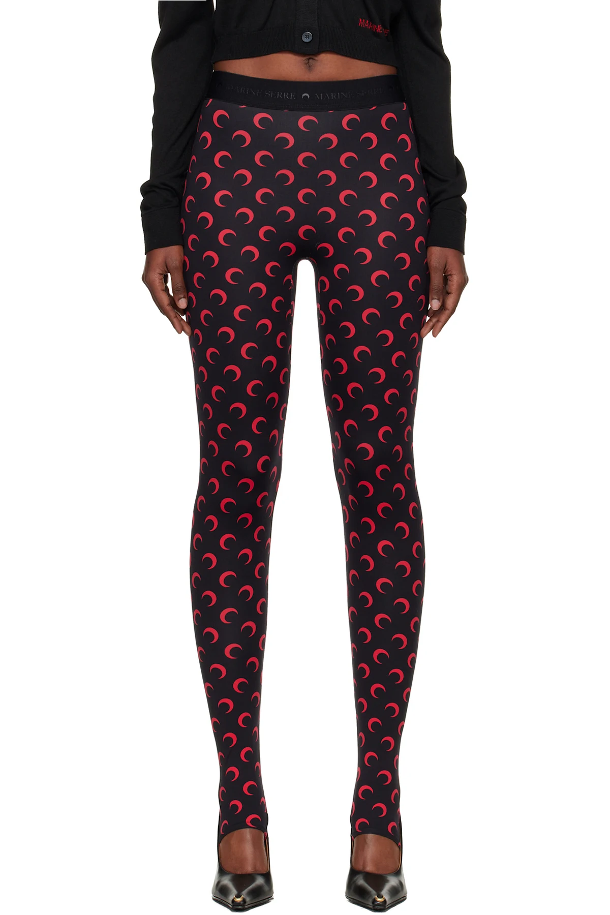 Black Moon Printed Jersey Leggings
