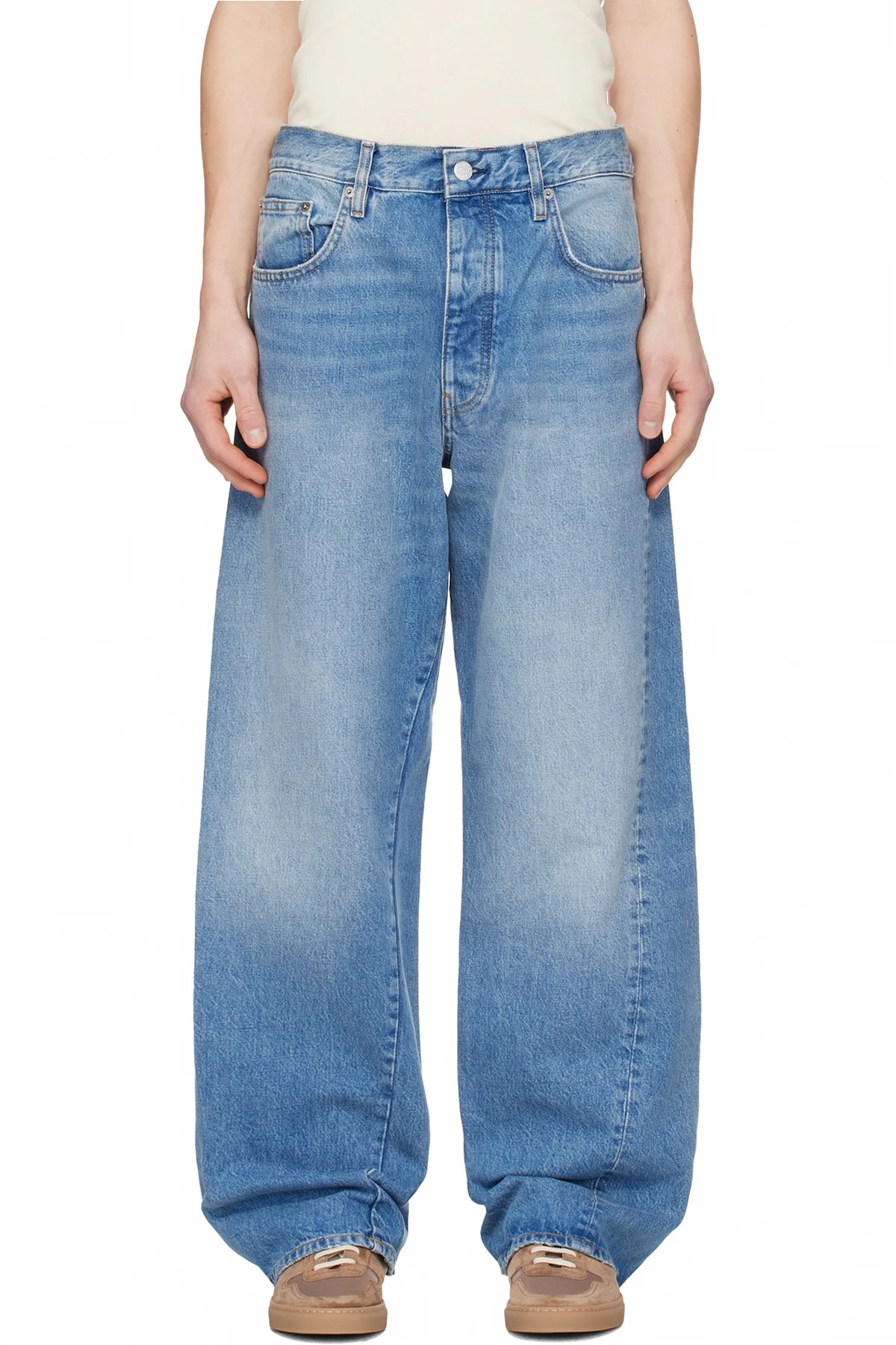 Blue Wide Twist Jeans