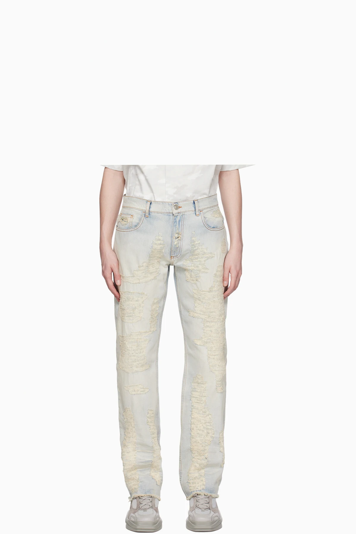 Blue Destroyed Jeans