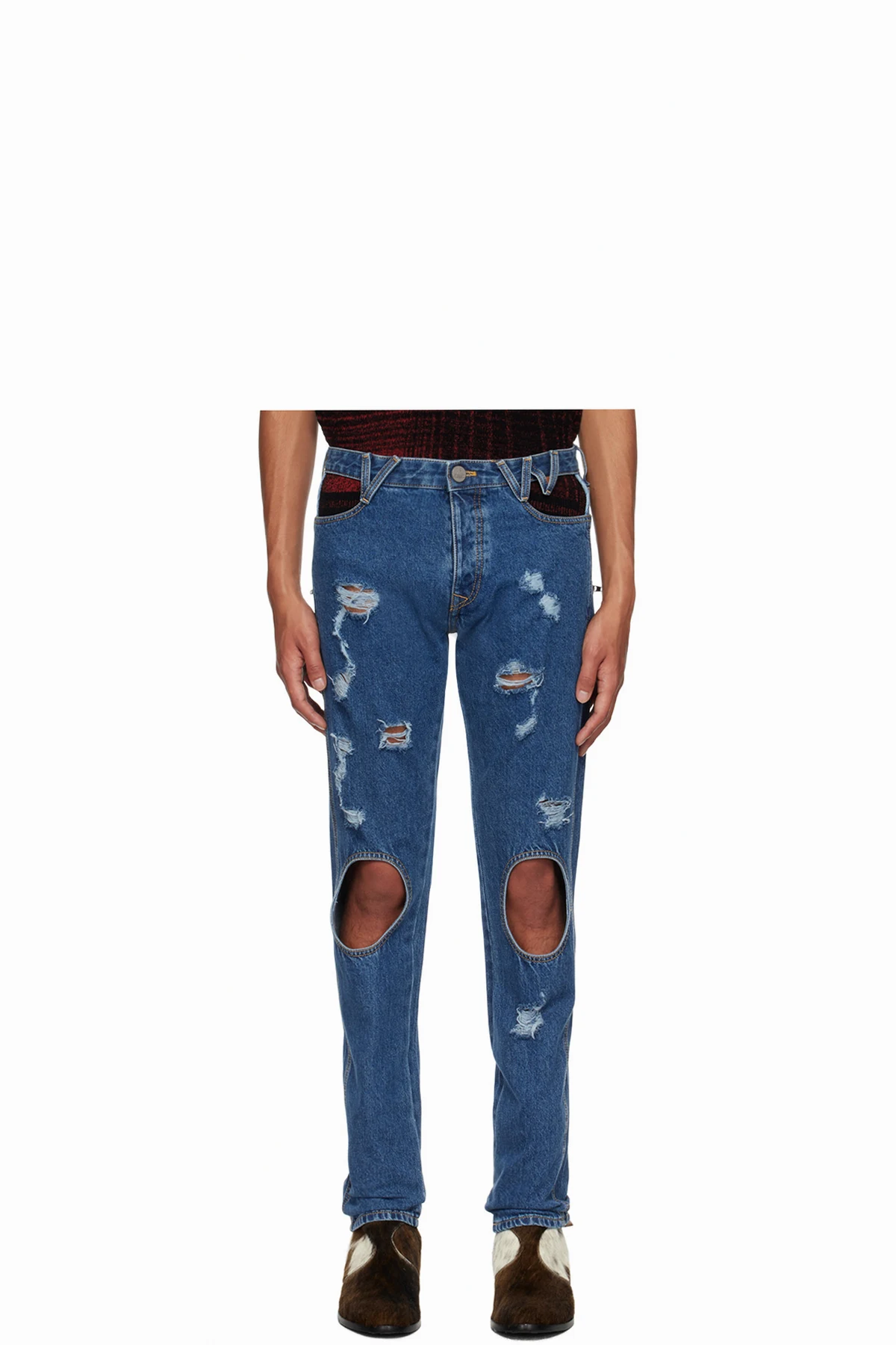 Blue Cut Out Peppe Jeans