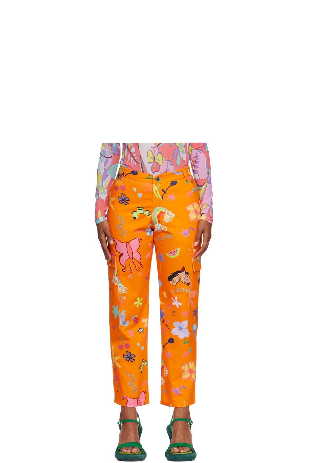 SSENSE Exclusive Orange Chason Jeans