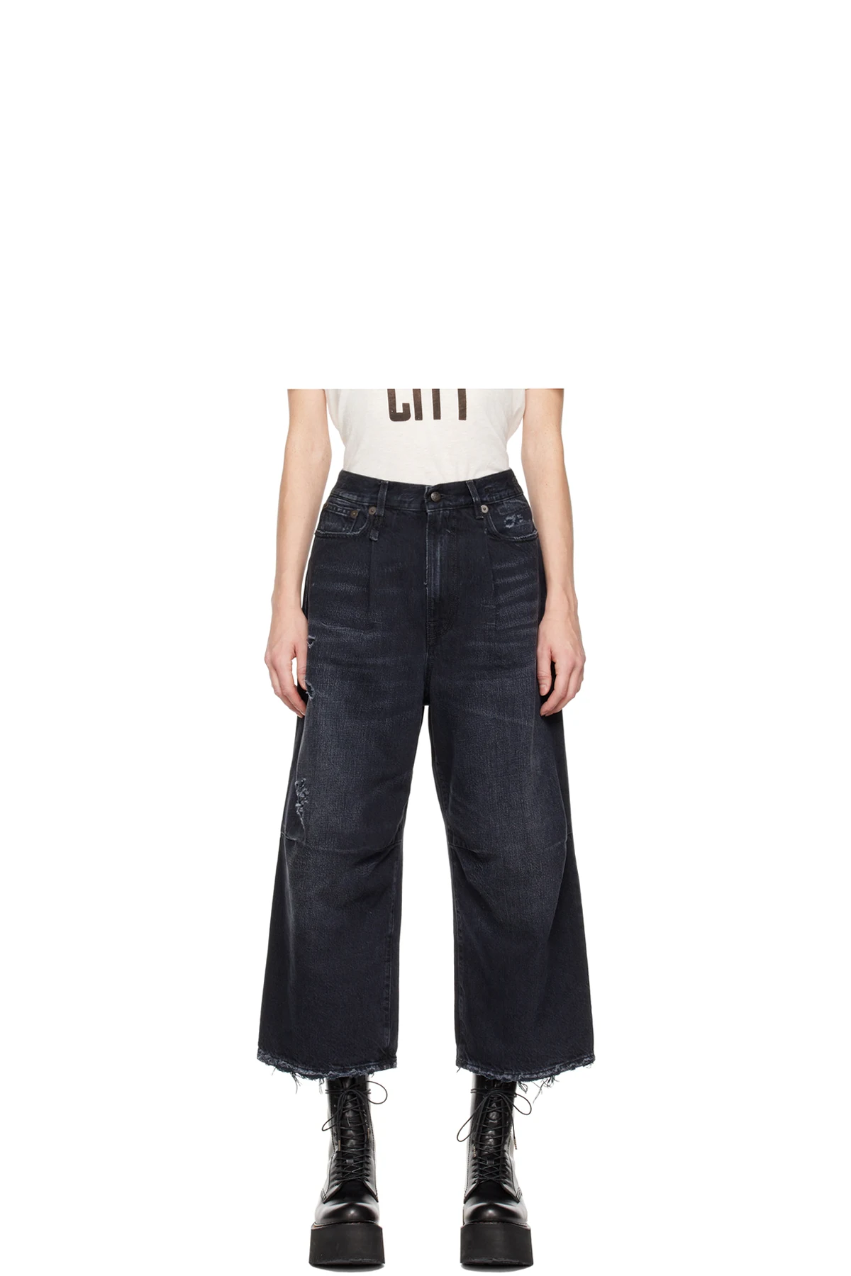 Black Wide-Leg Jeans