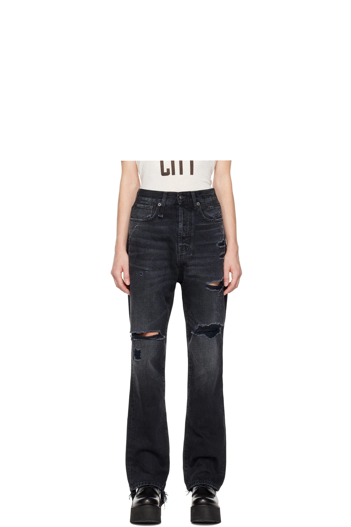 Black Izzy Drop Jeans