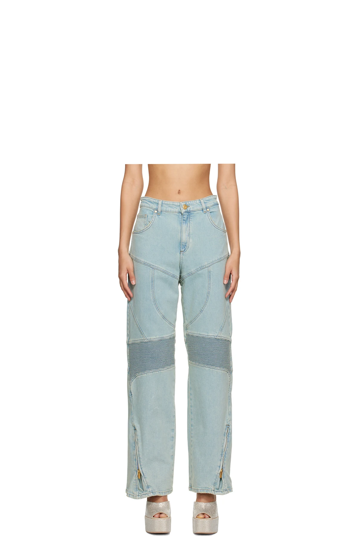 Blue Biker Jeans