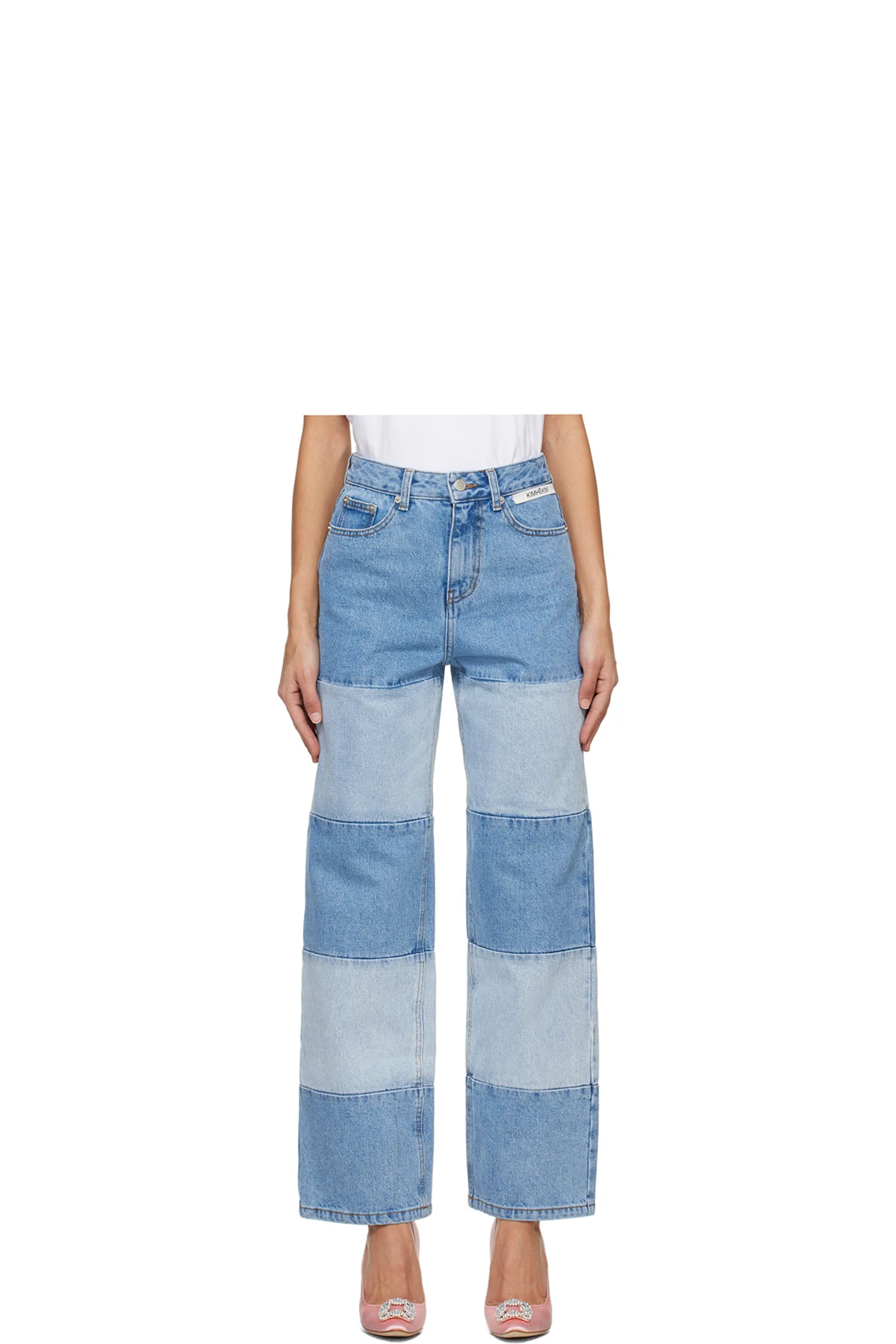 Blue Bicolor Jeans