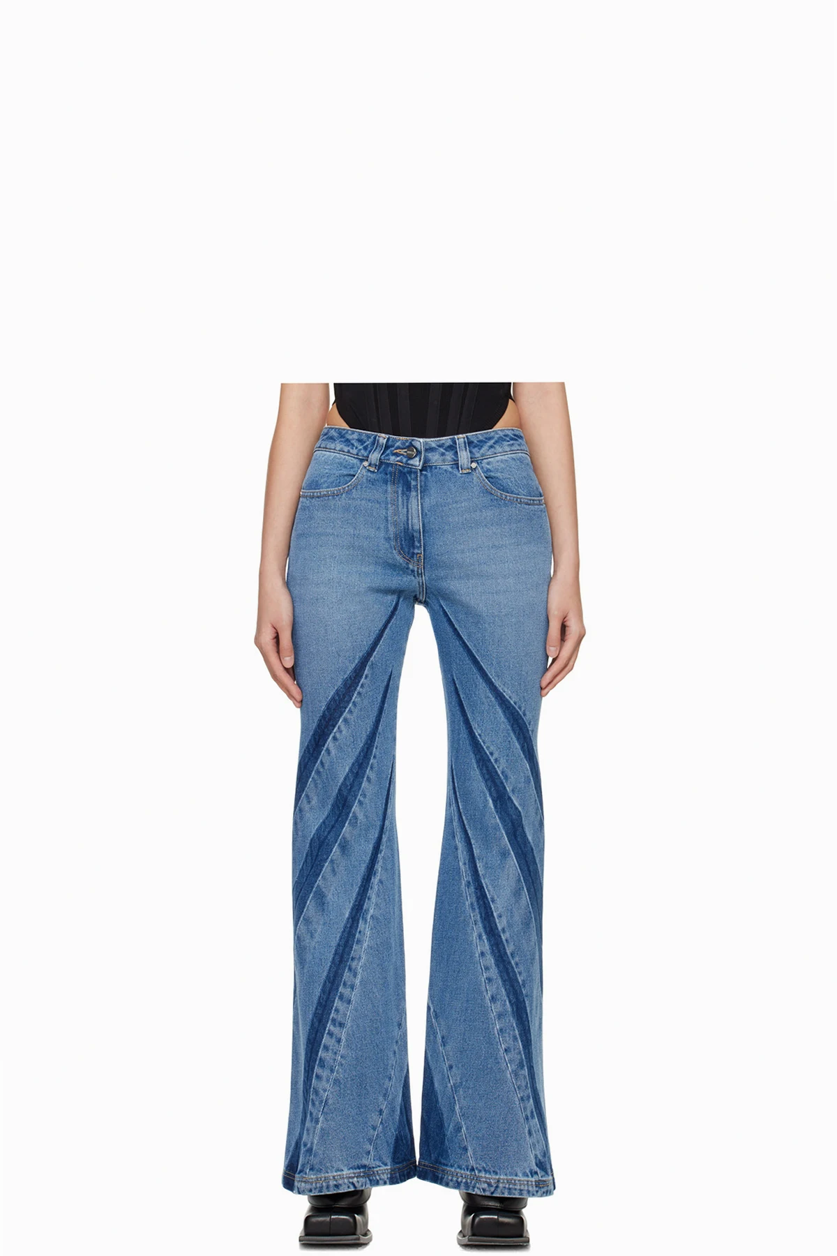 Blue Darted Jeans