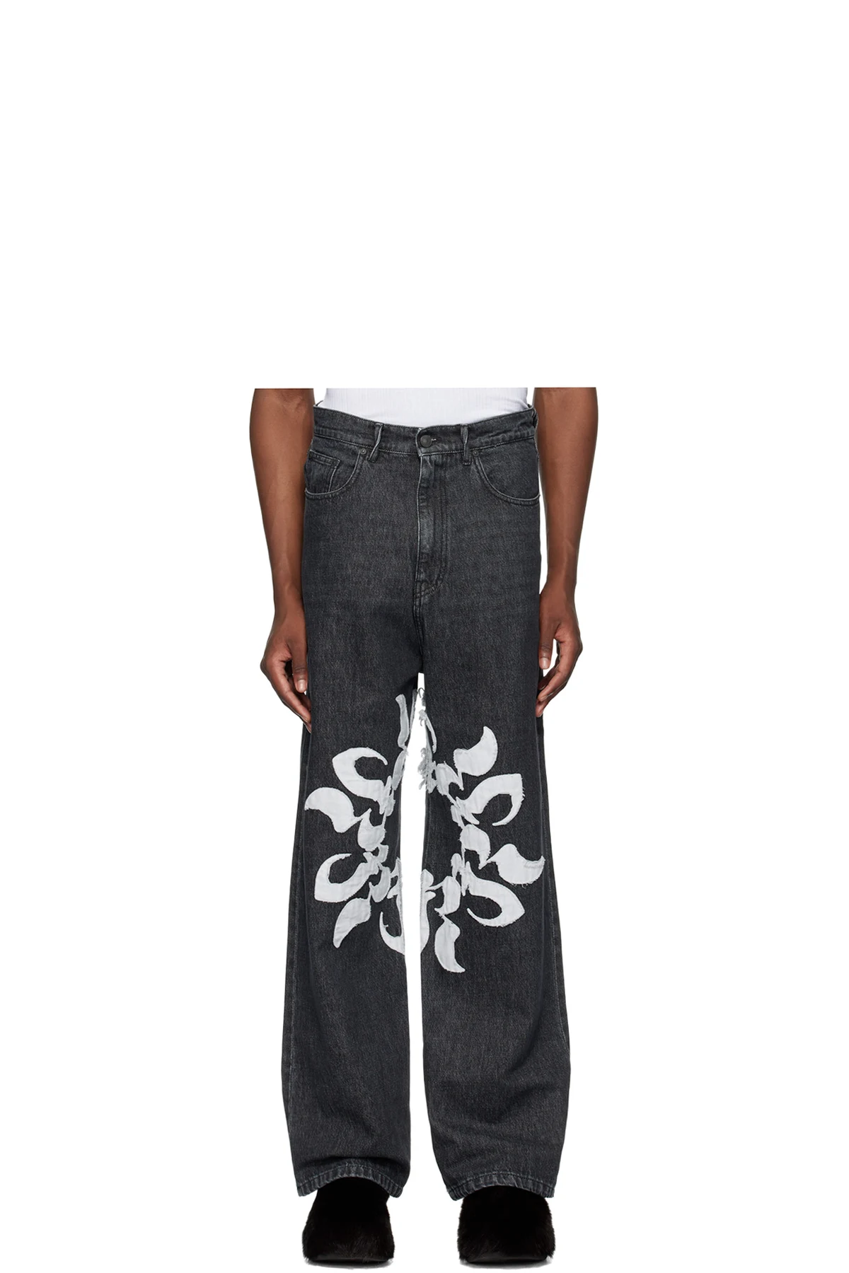 Black Patch Jeans