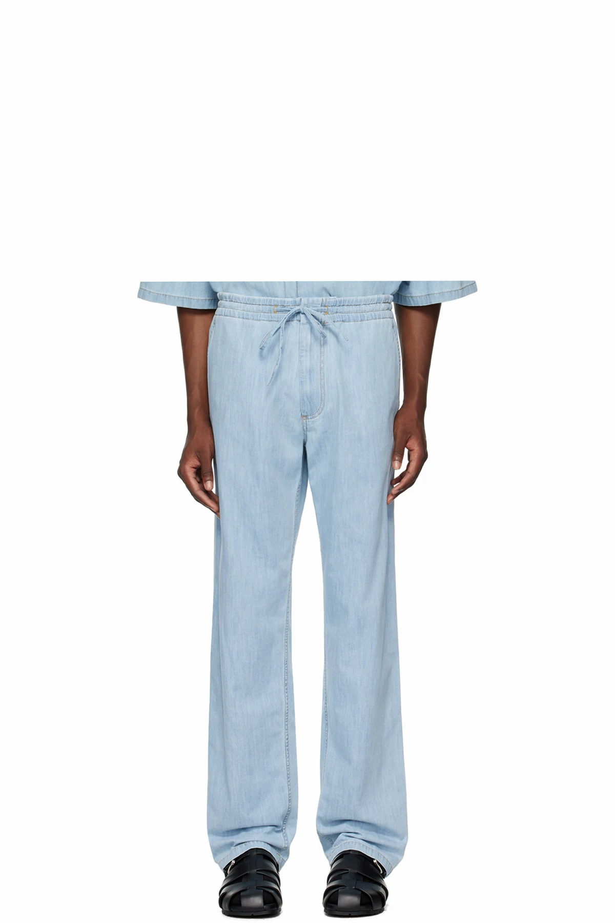 Blue Light Bleached Elasticized Jeans