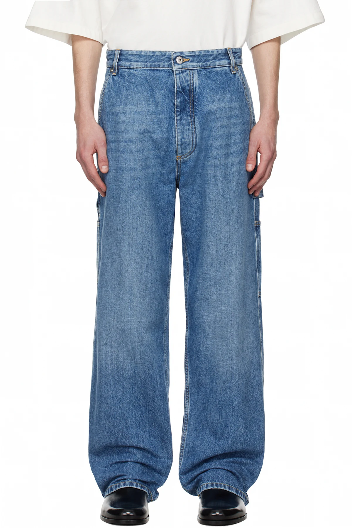 Blue Vintage Cargo Jeans