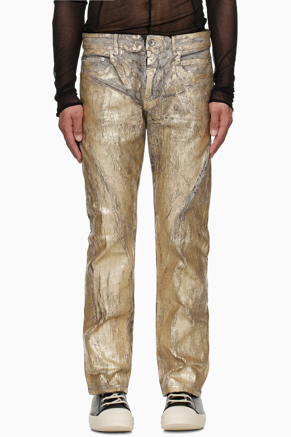 Gold Hollywood Headon Utility Jeans