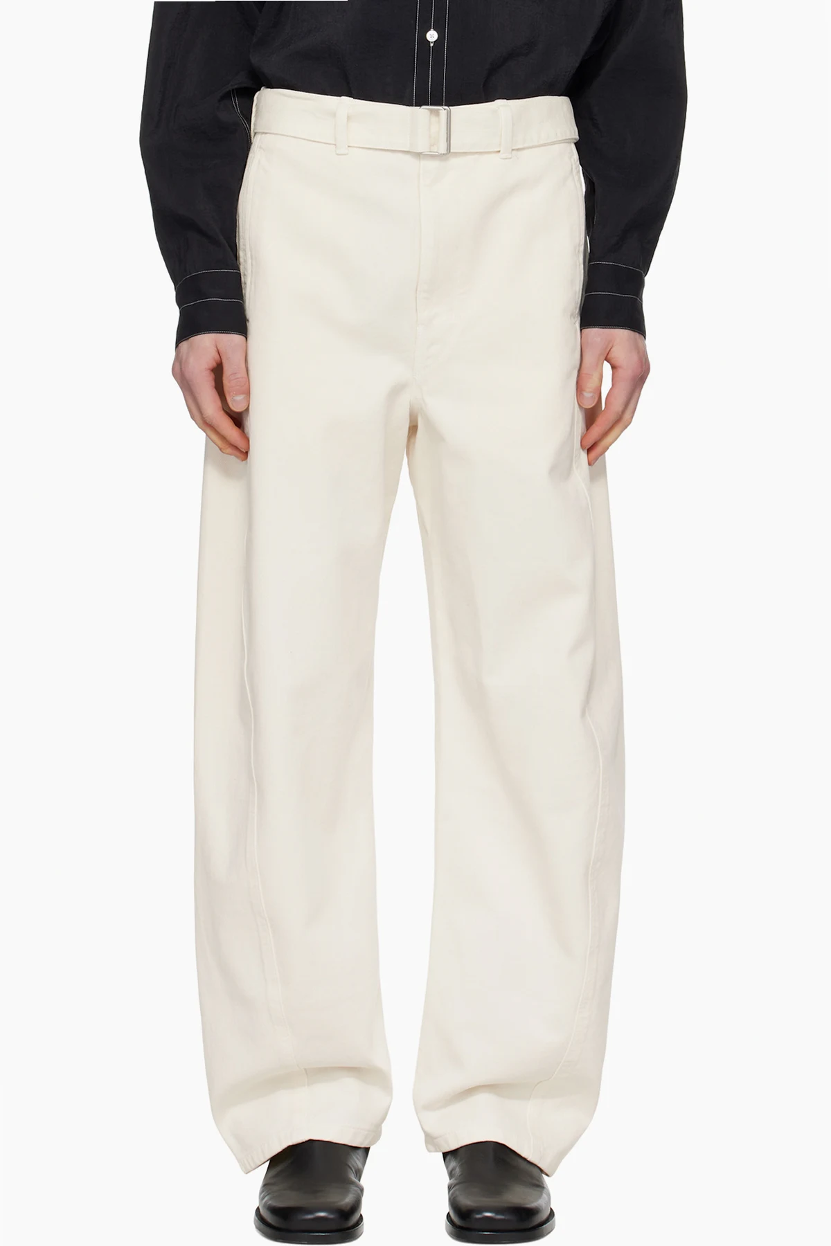 Off-White Twisted Belted Jeans
