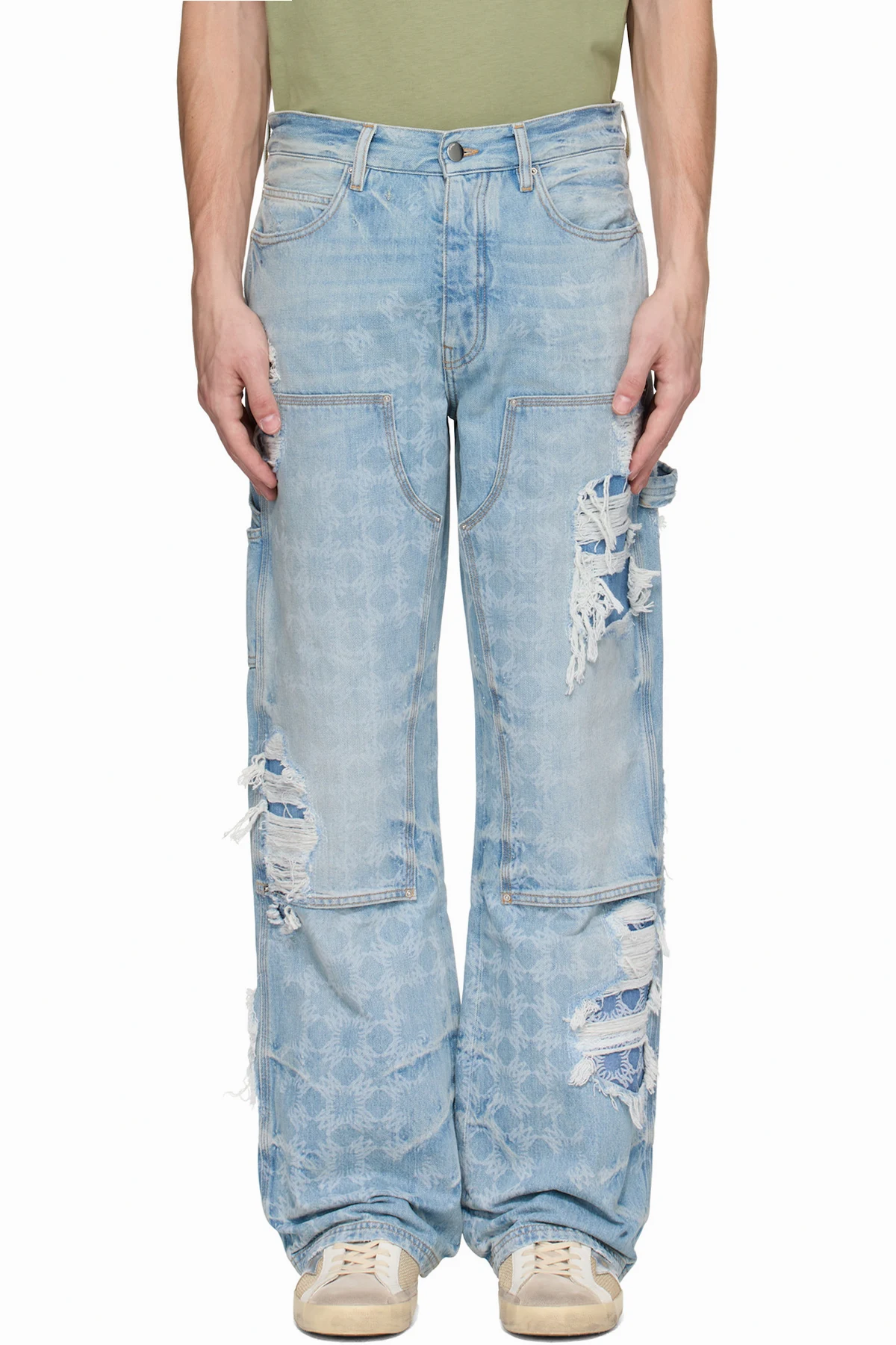 Blue Repair Carpenter Jeans
