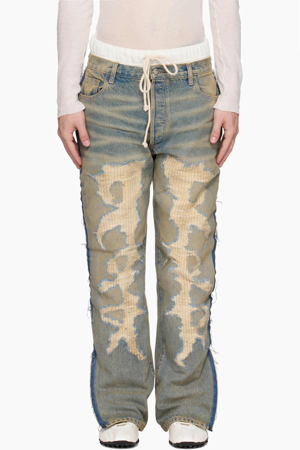 White & Blue Fathers Garden Fara-C Jeans