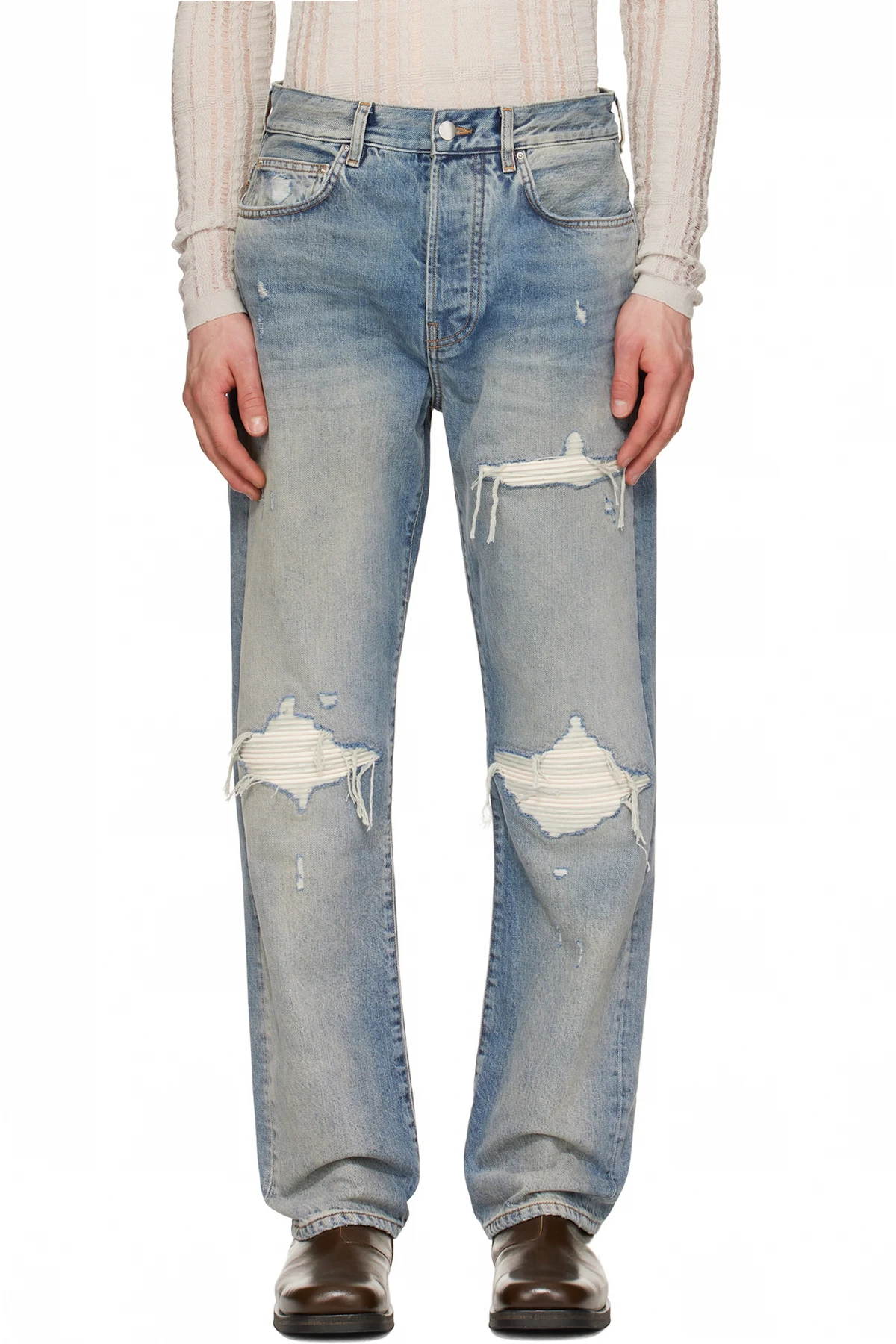 Blue Suede Straight MX1 Jeans