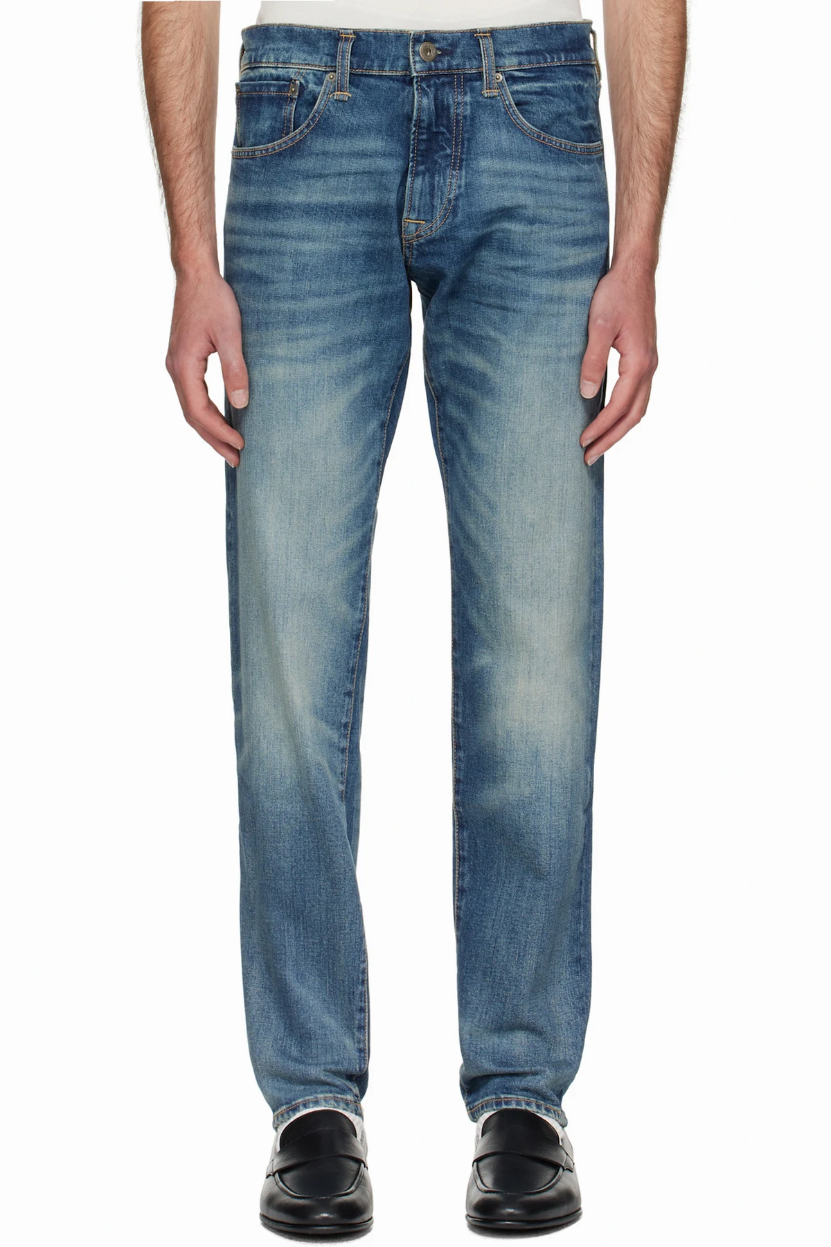Blue BECKHAM Edition Slim-fit Jeans