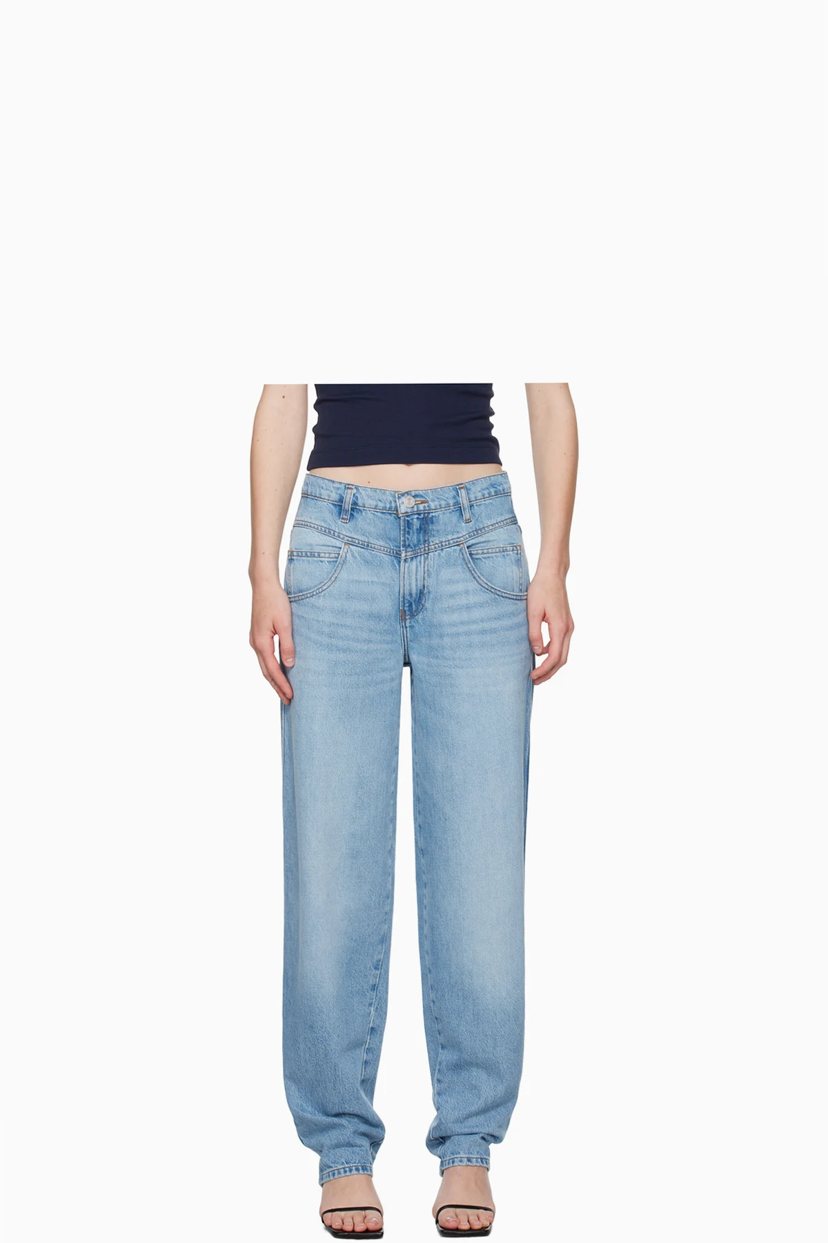 Blue 90's Utility Loose Jeans