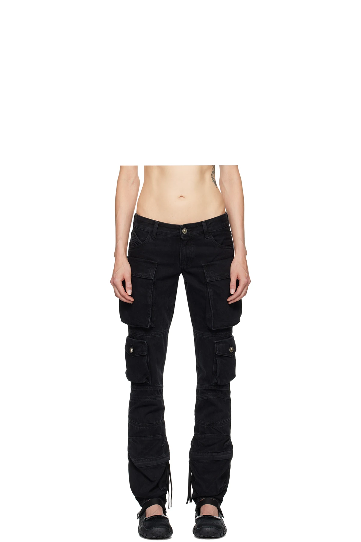 Black Essie Long Jeans