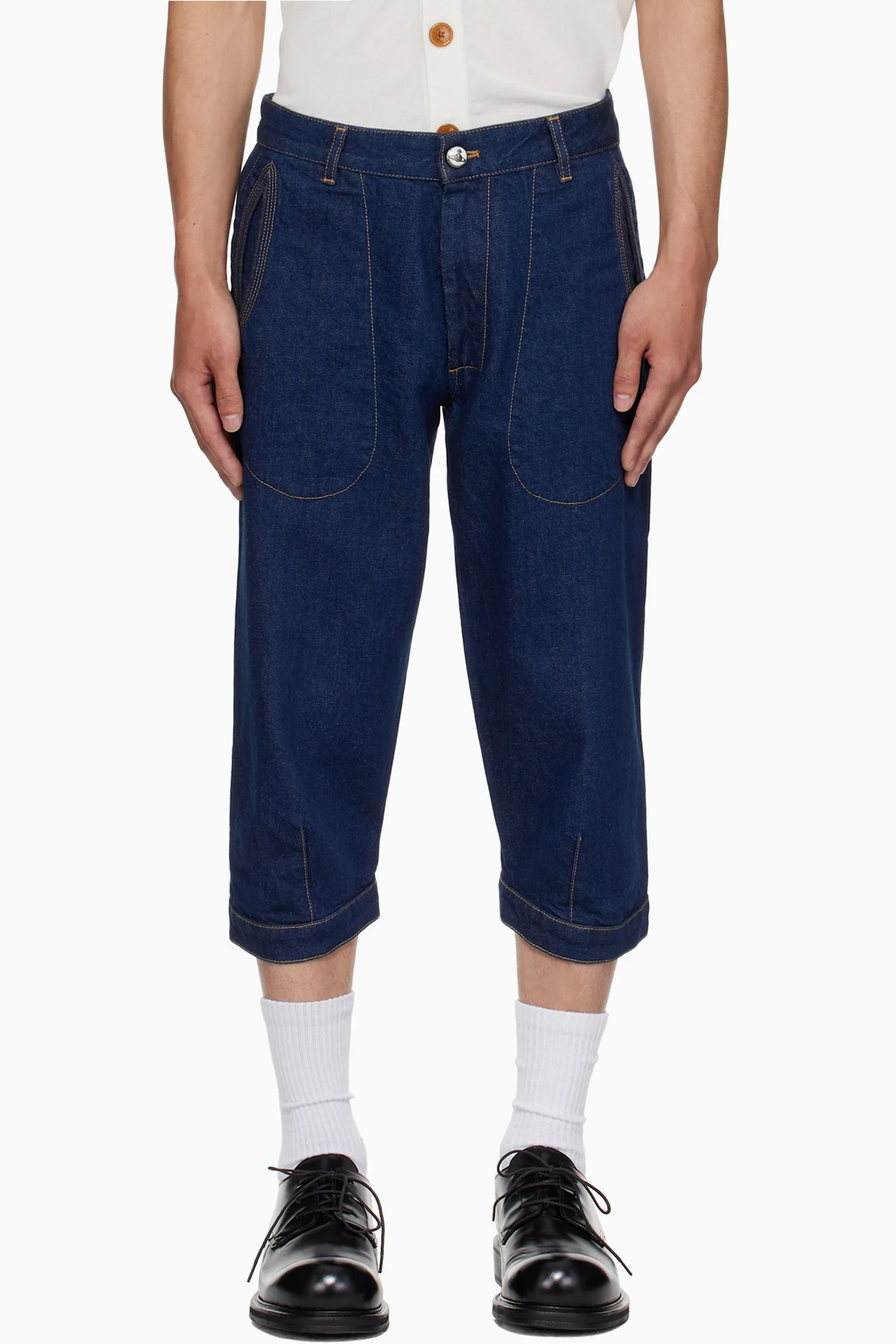 Navy Casa Breeches Jeans