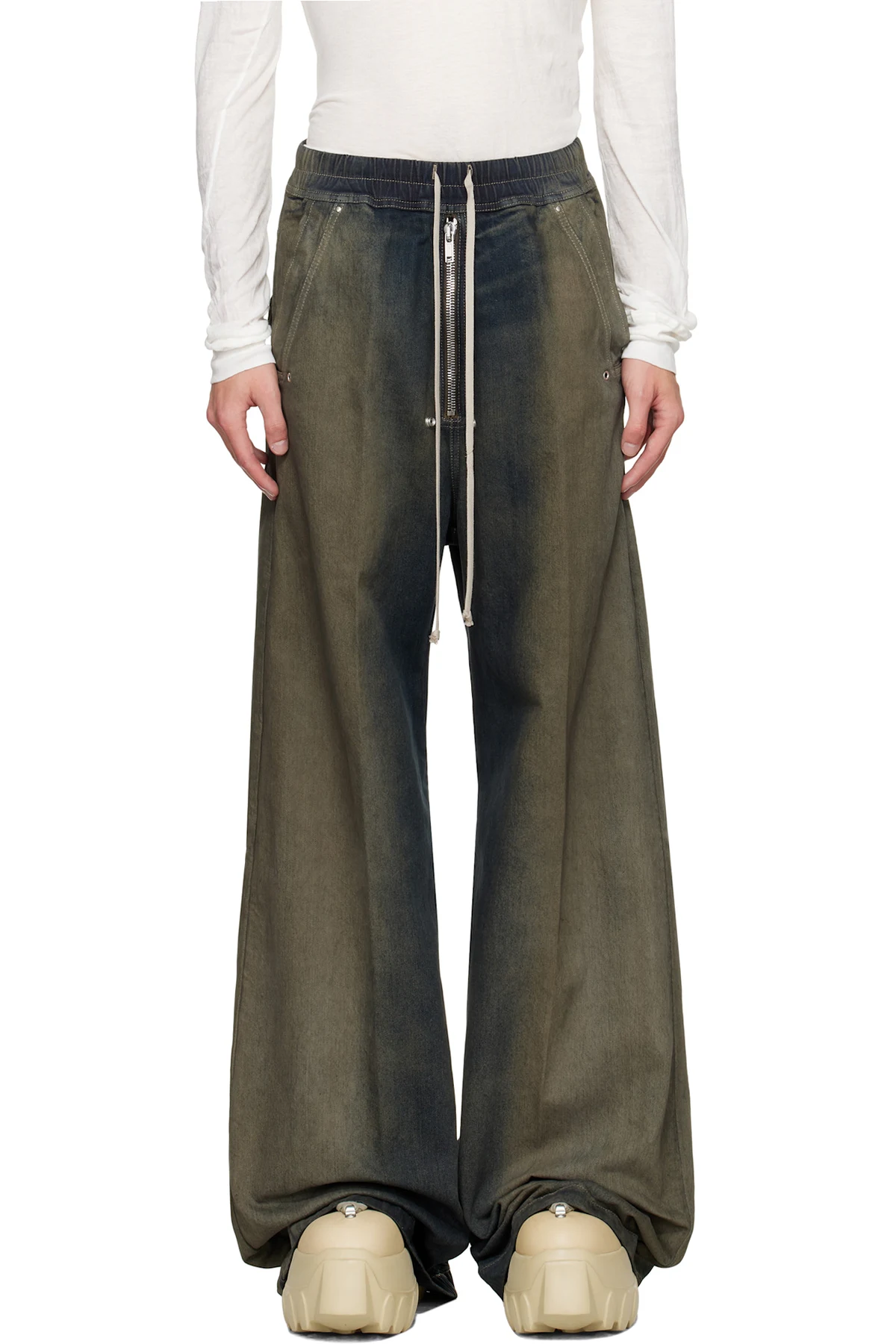 Gray Concordians Wide Bela Jeans