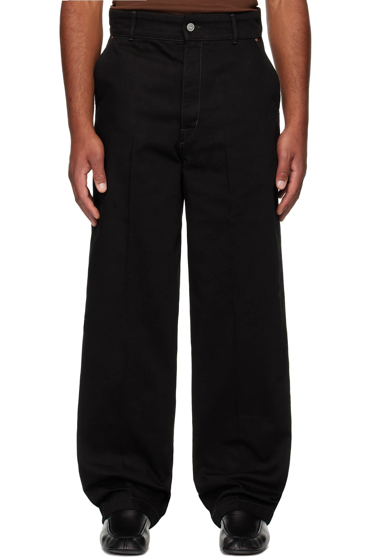 Black Maxi Barrel Workwear Jeans