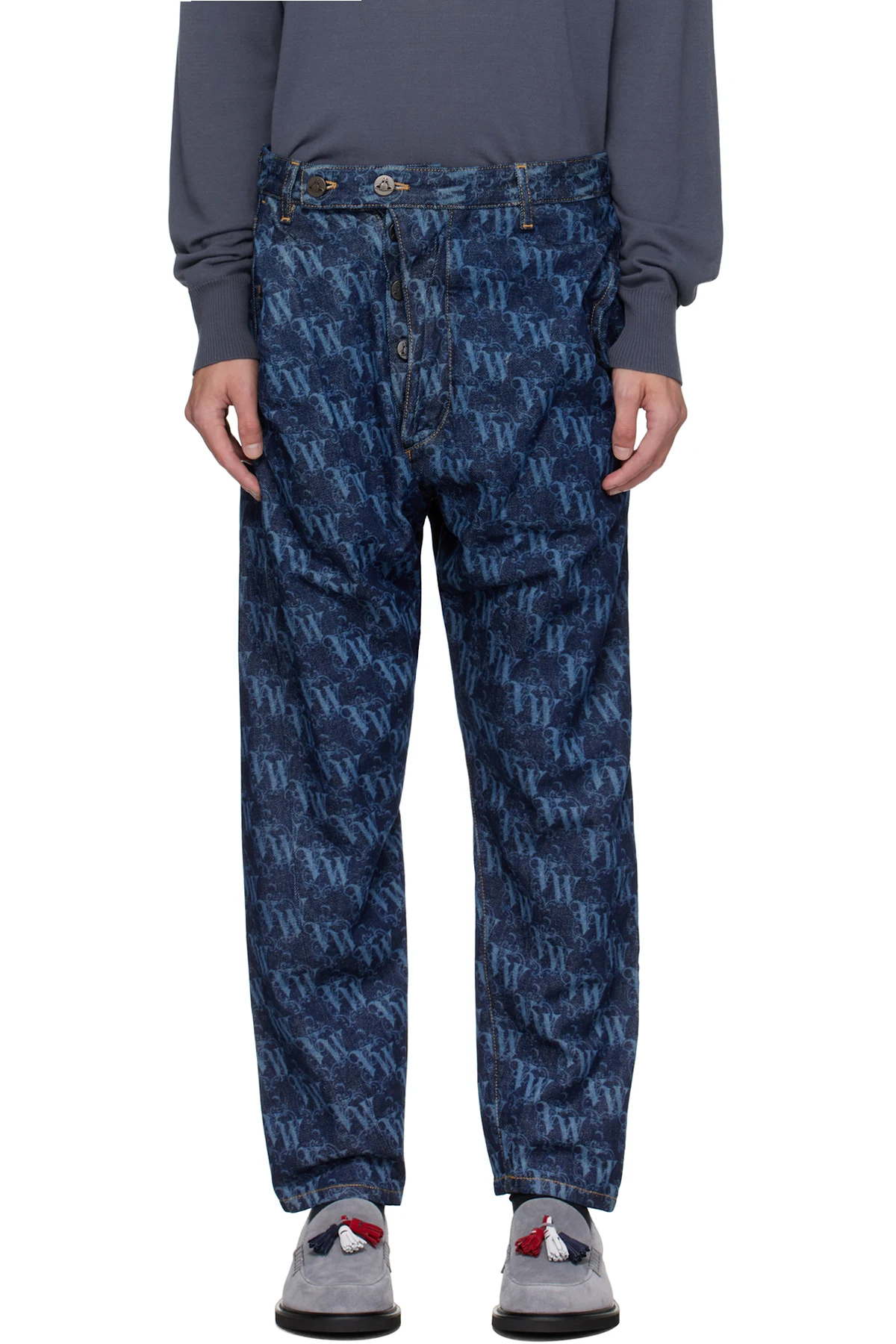 Blue Drunken Jeans