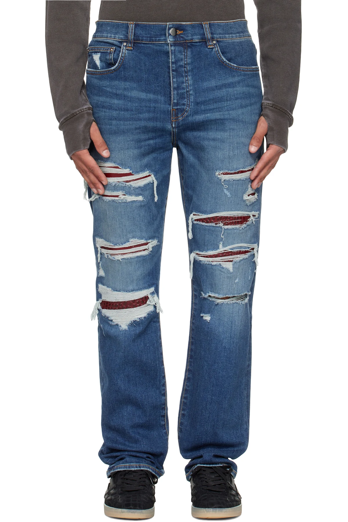 Blue Croc Slim Thrasher Jeans