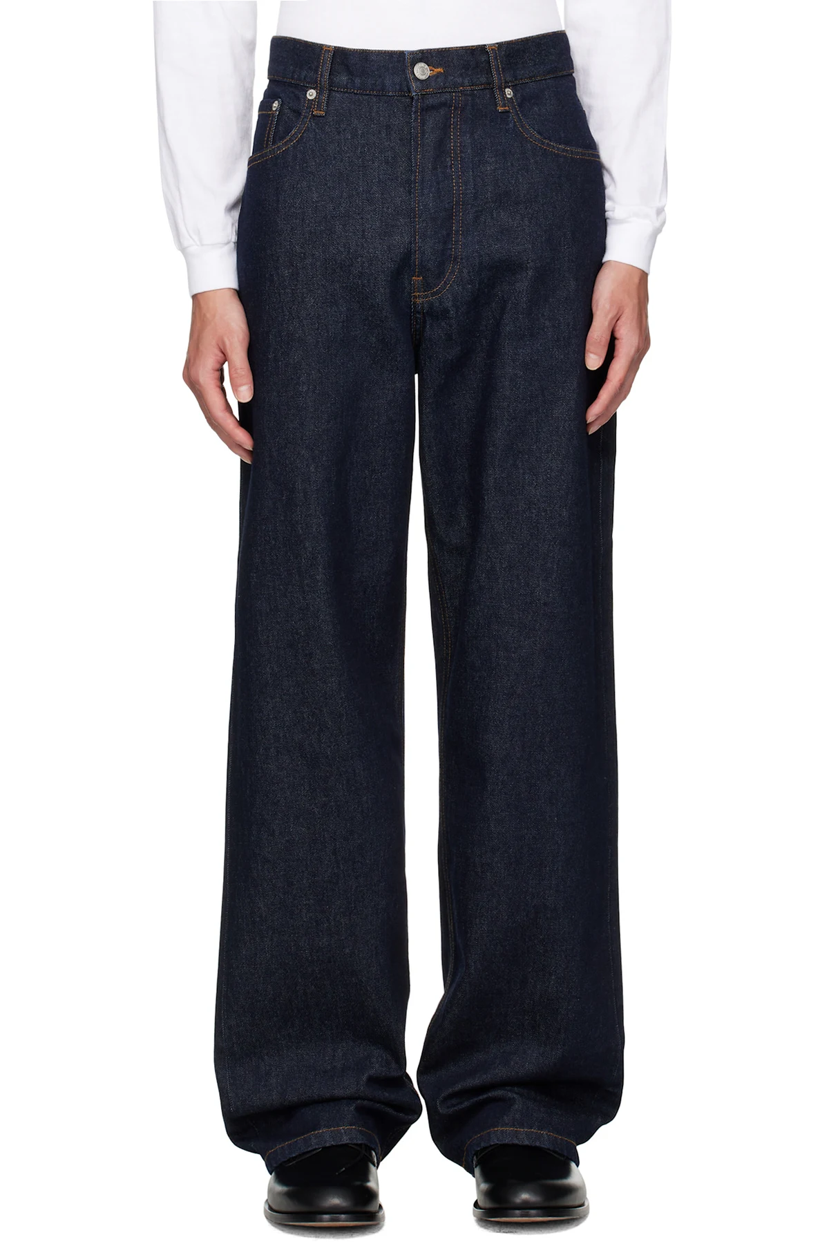 Navy Loose Fit Jeans