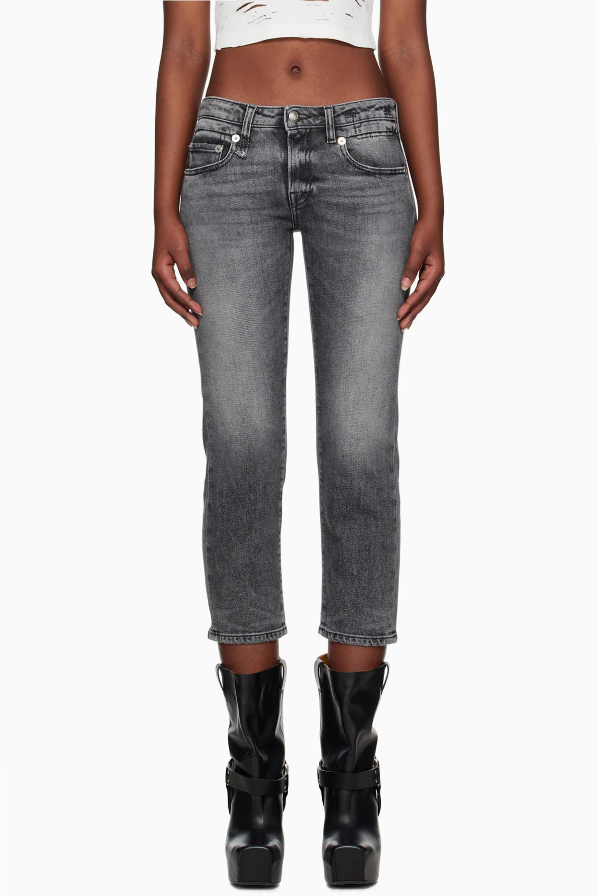 Gray Boy Straight Jeans