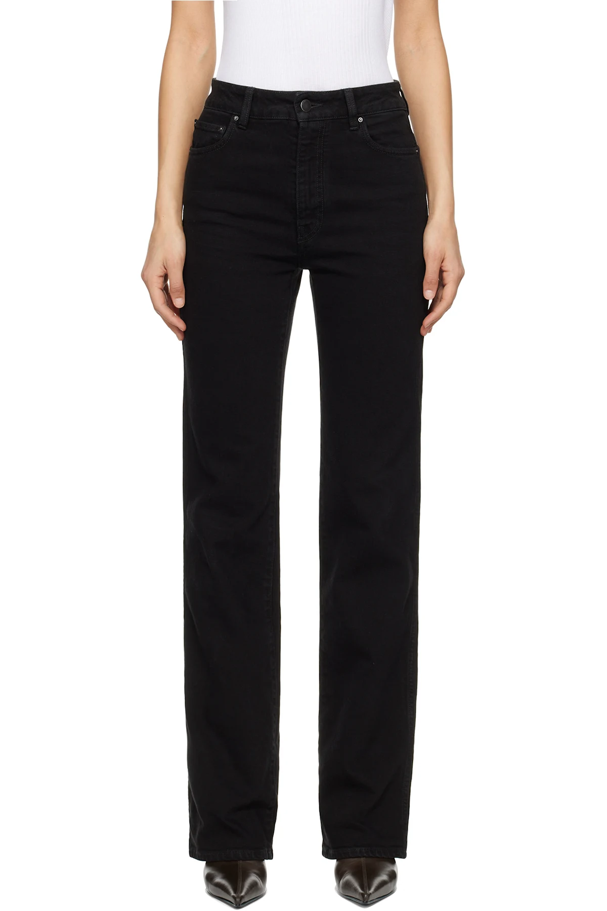 Black MA Quad Patch Slim Jeans