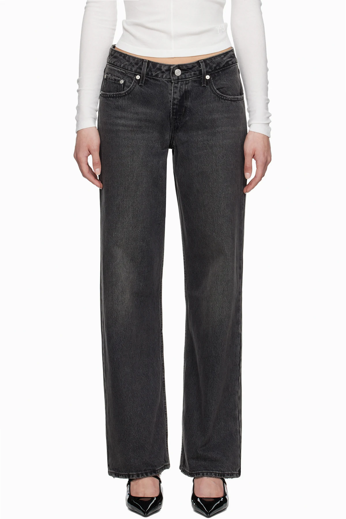 Black Low Loose Jeans