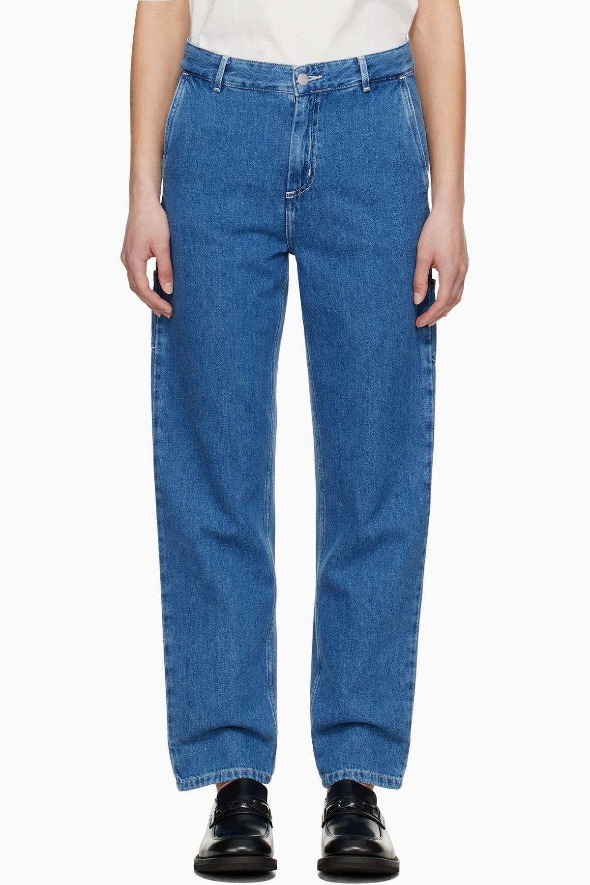 Blue Pierce Straight Jeans