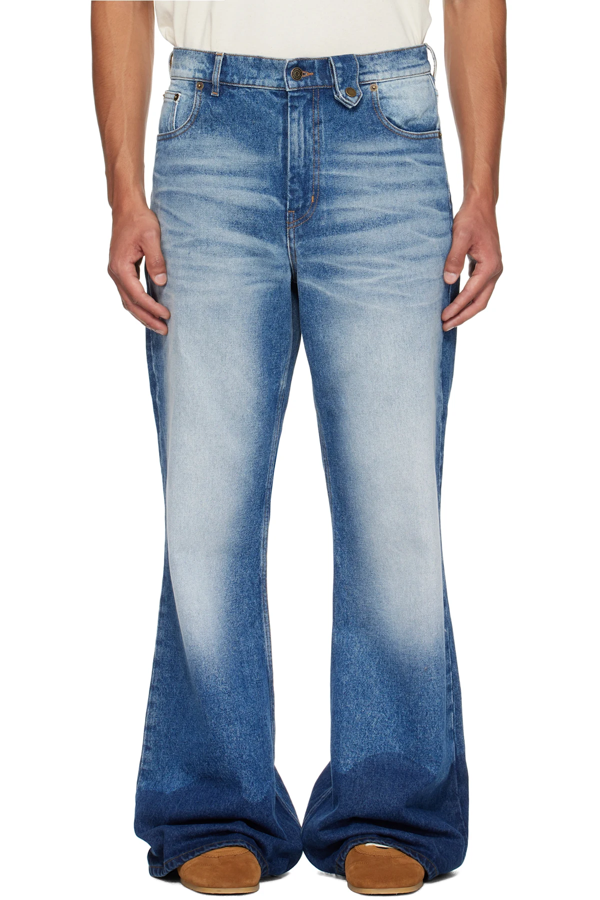 Blue Samy Wide Leg Jeans