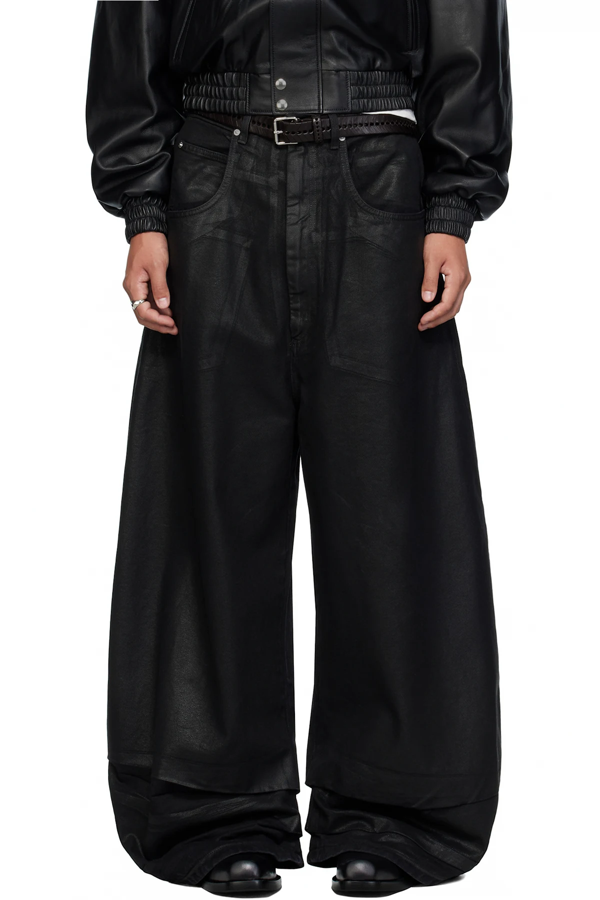 Black Coated Double XL Jeans